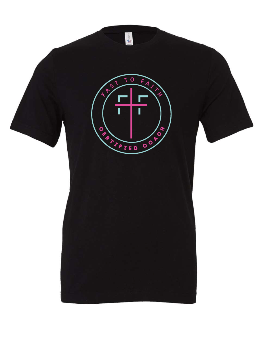 Fast to Faith - Adult Premium T-Shirt, Coaches Only (multiple colors)