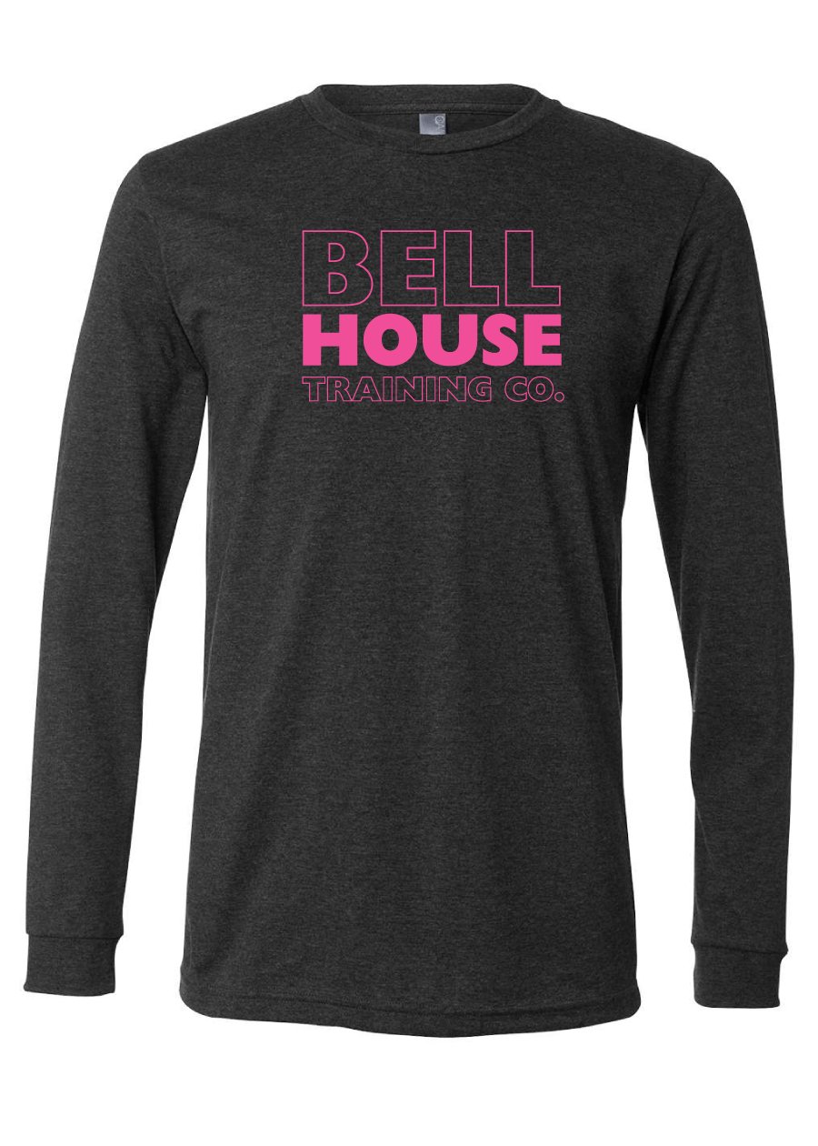 Bell House - Limited Edition PINK Unisex Premium Long Sleeve T-Shirt (multiple logos)