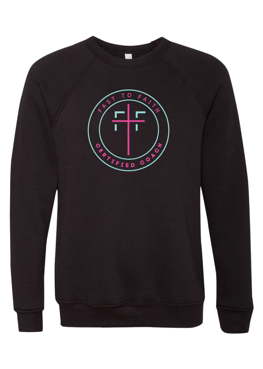 Fast to Faith - Adult Premium Crewneck Sweatshirt, Coaches Only (multiple colors)