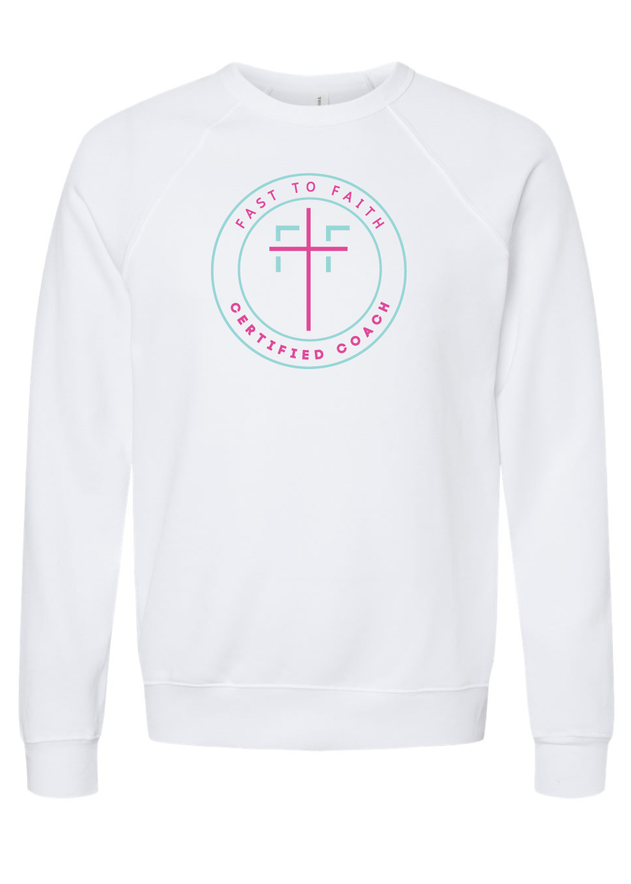 Fast to Faith - Adult Premium Crewneck Sweatshirt, Coaches Only (multiple colors)