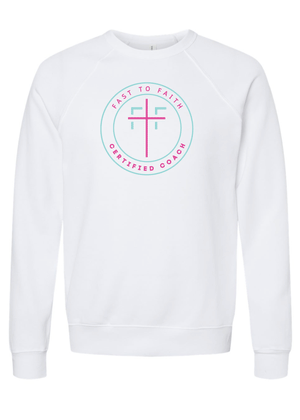 Fast to Faith - Adult Premium Crewneck Sweatshirt, Coaches Only (multiple colors)