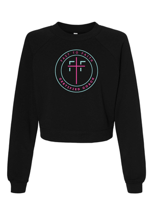 Fast to Faith - Women's Premium Crop Sweatshirt, Coaches Only (multiple colors)