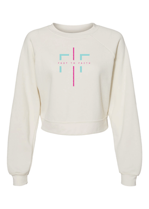 Fast to Faith - Women's Premium Crop Sweatshirt (multiple colors)