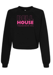 Bell House - Limited Edition PINK Women's Premium Crop Crewneck Sweatshirt