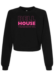 Bell House - Limited Edition PINK Women's Premium Crop Crewneck Sweatshirt