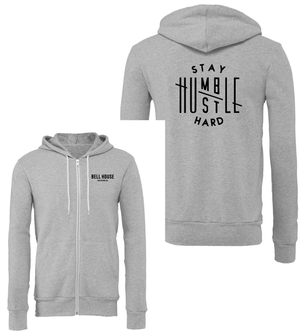 Bell House - Limited Edition Stay Humble Unisex Premium Hooded Zip-Up Sweatshirt (Multiple Colors)