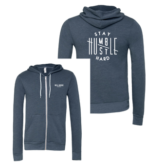 Bell House - Limited Edition Stay Humble Unisex Premium Hooded Zip-Up Sweatshirt (Multiple Colors)