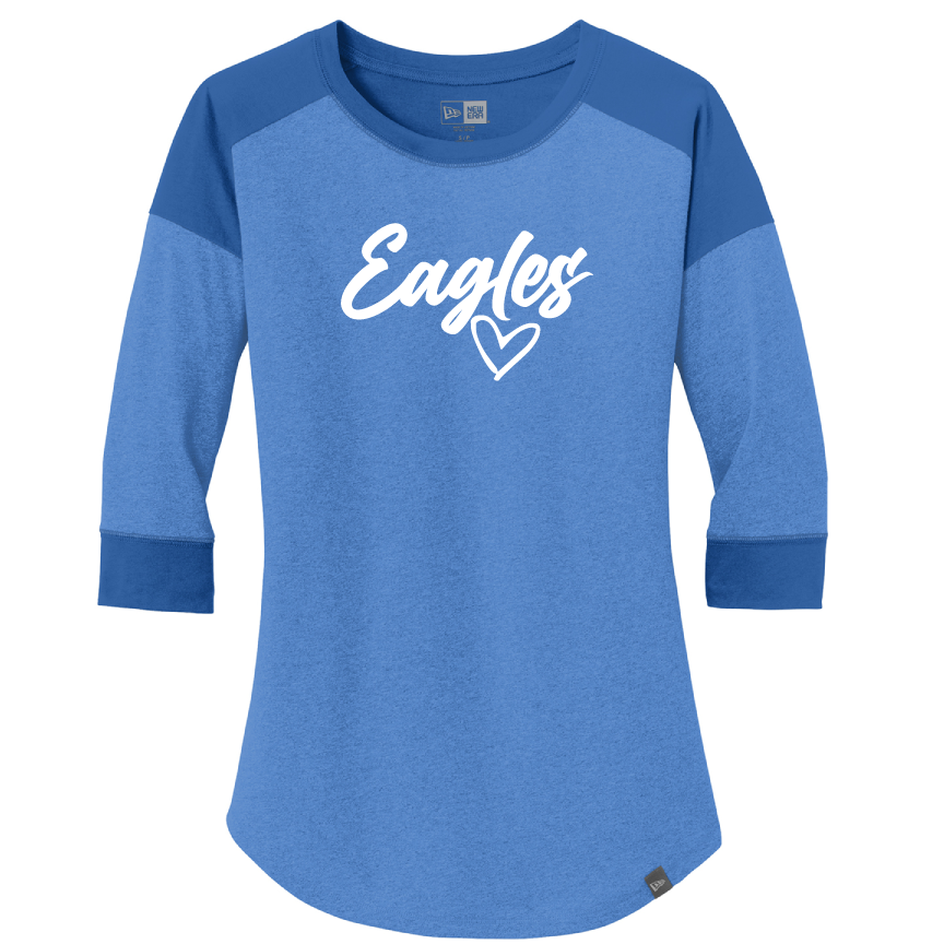 Eagle Crest - Women's Heritage Blend 3/4-Sleeve Baseball Raglan Tee