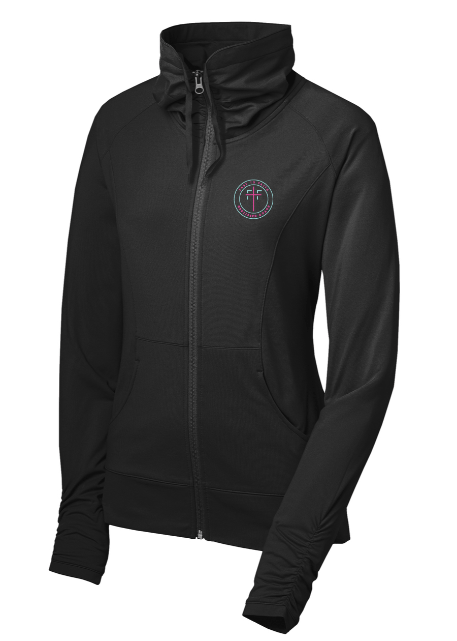 Fast to Faith - Women's Stretch Full-Zip Jacket, Coaches Only (multiple colors)