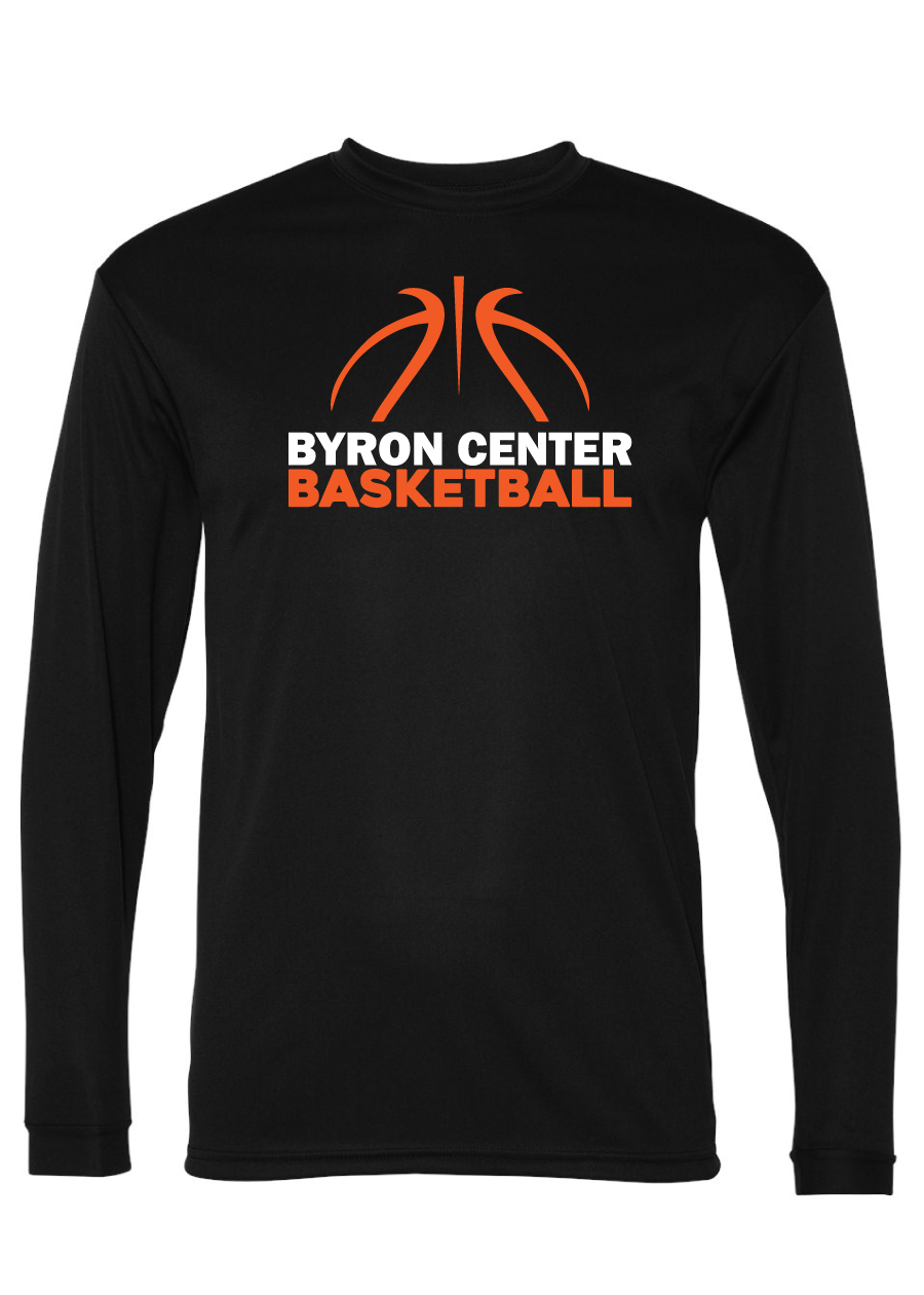 Byron Center Basketball - Adult Moisture Wicking Long Sleeve Tee